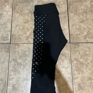 Lululemon Athletica Black Leggings with White Dots